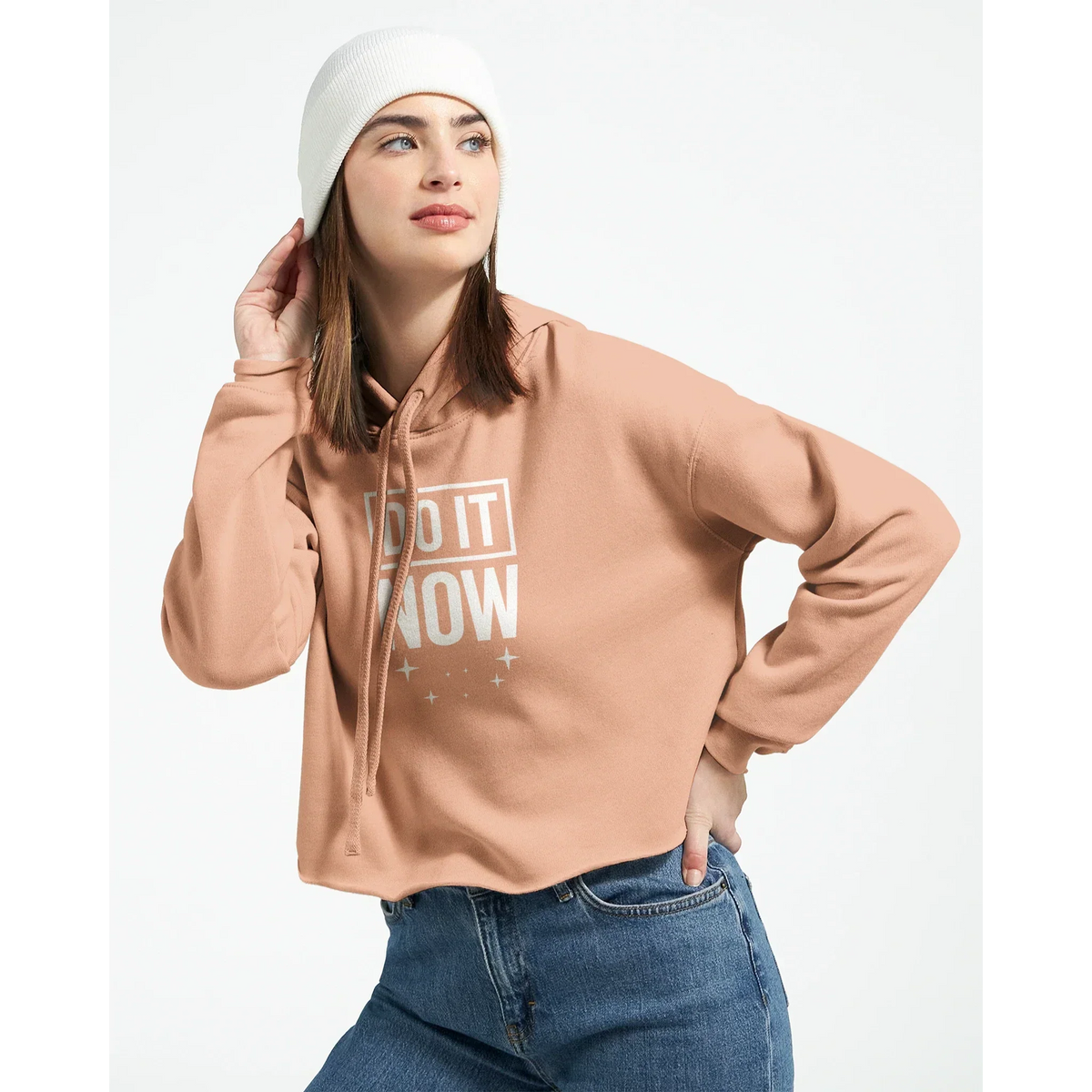 Motivational Cropped Hoodie716f344d-22c3-4586-b0c9-831beb120f69